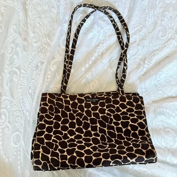 kate spade Handbags - KATE SPADE Vtg 90s Animal Print Nylon Shoulder Bag